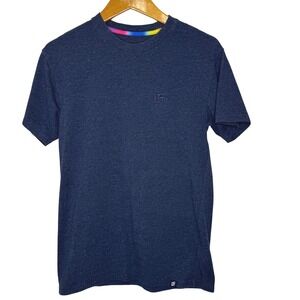 Linus Tech Tips T Shirt Speckled Mens Small‎ Blue
